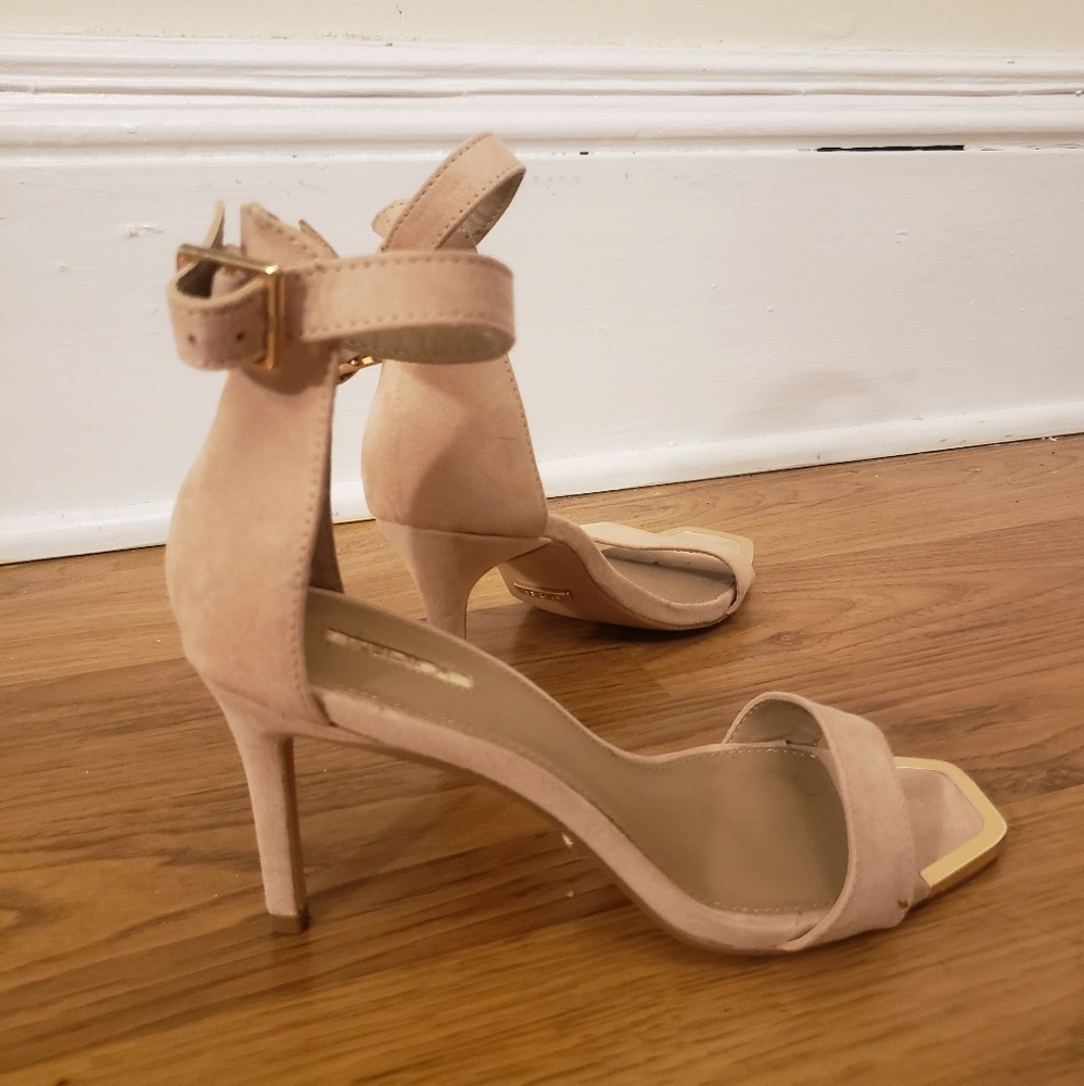 Pink Suede Heels